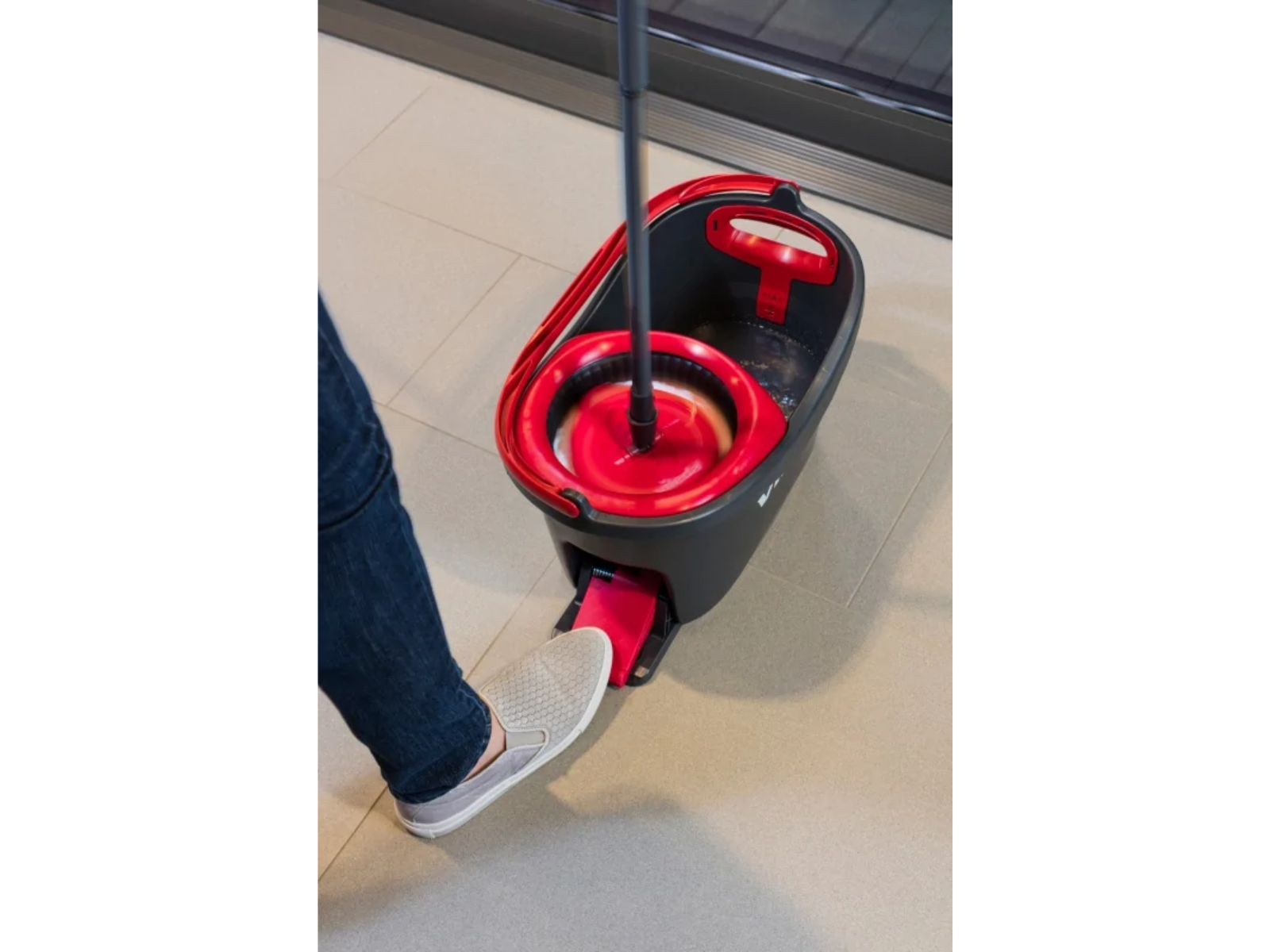 BOX Vileda Mop obrotowy TURBO Easy Wring & Clean 163422